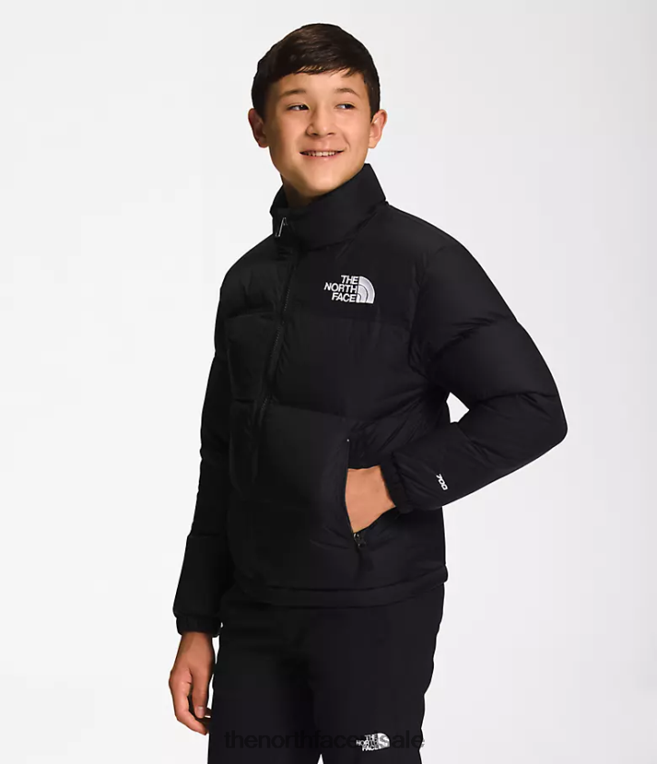 kinderen Retro nuptse jasje uit 1996 The North Face P464ZN911 kleding tn zwart