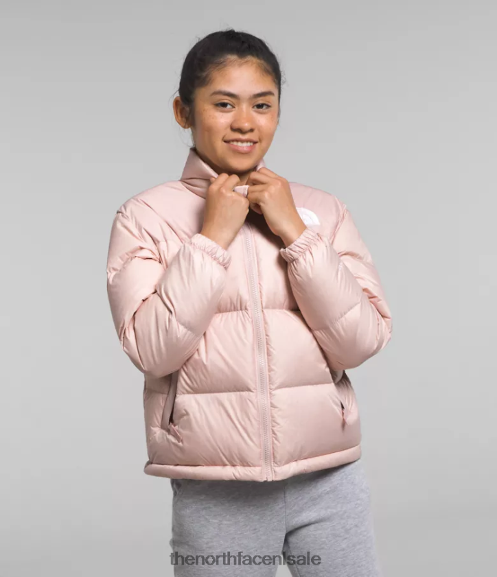kinderen Retro nuptse jasje uit 1996 The North Face P464ZN912 kleding roze mos