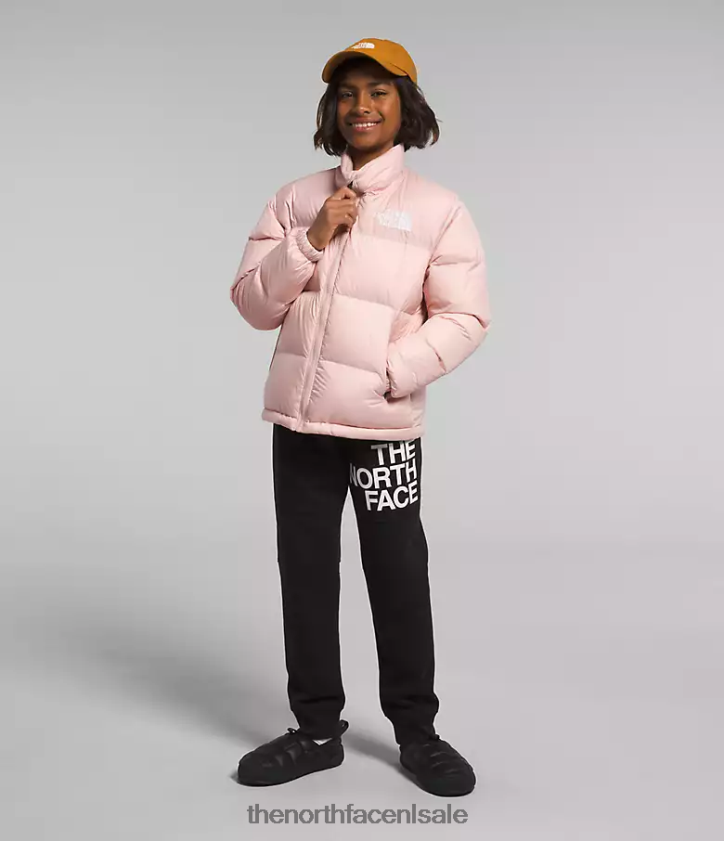 kinderen Retro nuptse jasje uit 1996 The North Face P464ZN912 kleding roze mos