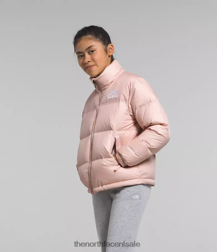 kinderen Retro nuptse jasje uit 1996 The North Face P464ZN912 kleding roze mos