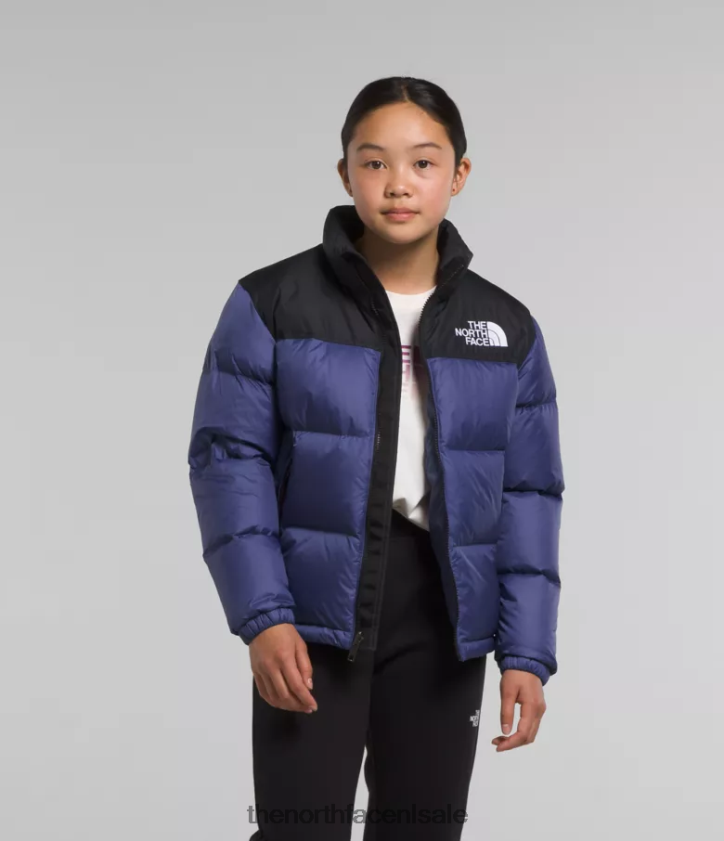 kinderen Retro nuptse jasje uit 1996 The North Face P464ZN914 kleding grot blauw