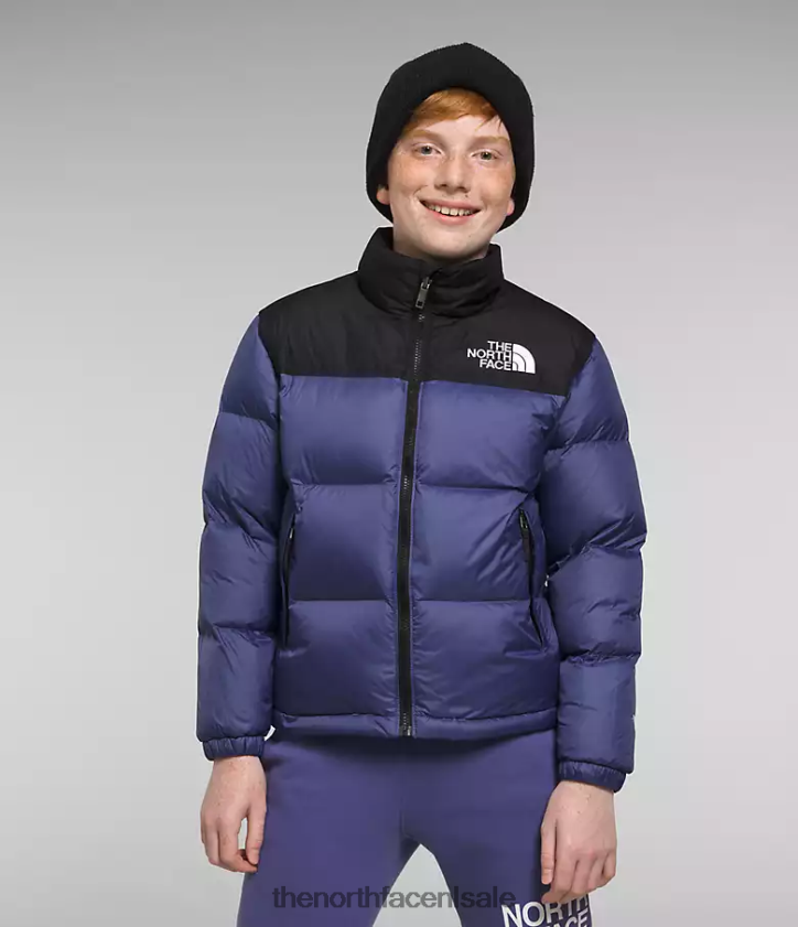 kinderen Retro nuptse jasje uit 1996 The North Face P464ZN914 kleding grot blauw