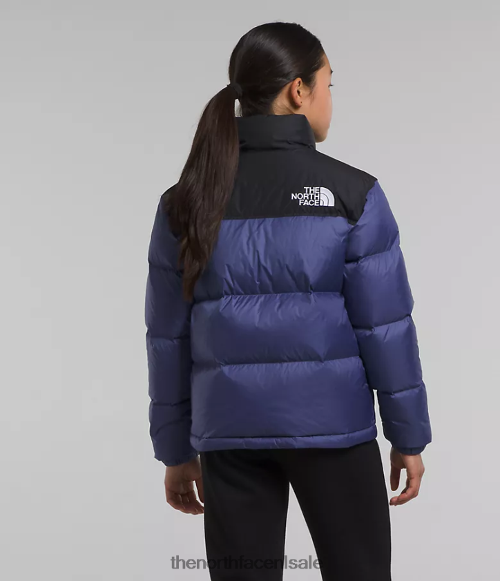 kinderen Retro nuptse jasje uit 1996 The North Face P464ZN914 kleding grot blauw