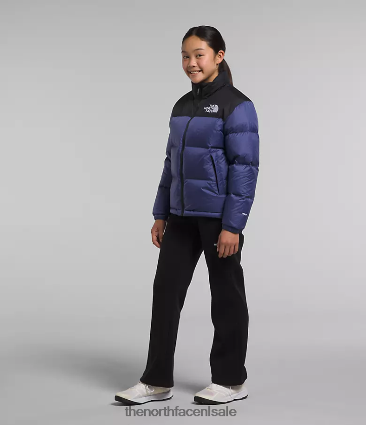 kinderen Retro nuptse jasje uit 1996 The North Face P464ZN914 kleding grot blauw