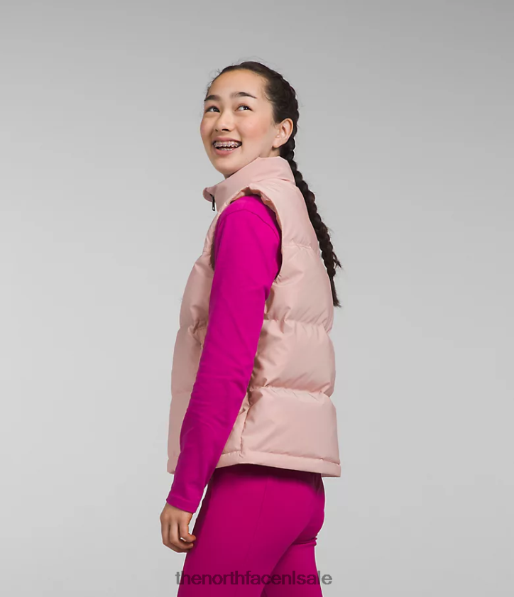 kinderen Retro nuptse-vest uit 1996 The North Face P464ZN188 kleding roze mos