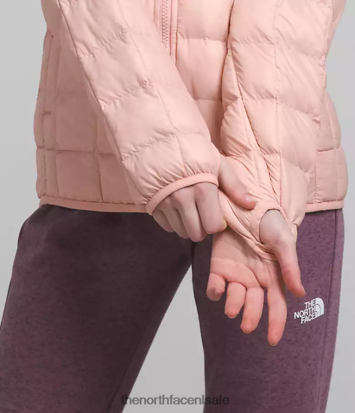 kinderen Thermoball-jack met capuchon The North Face P464ZN180 kleding roze mos