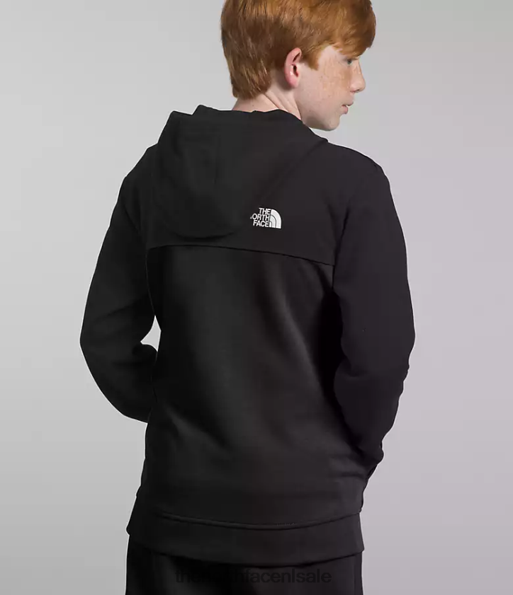 kinderen Tnf tech-hoodie met volledige ritssluiting The North Face P464ZN525 kleding tn zwart