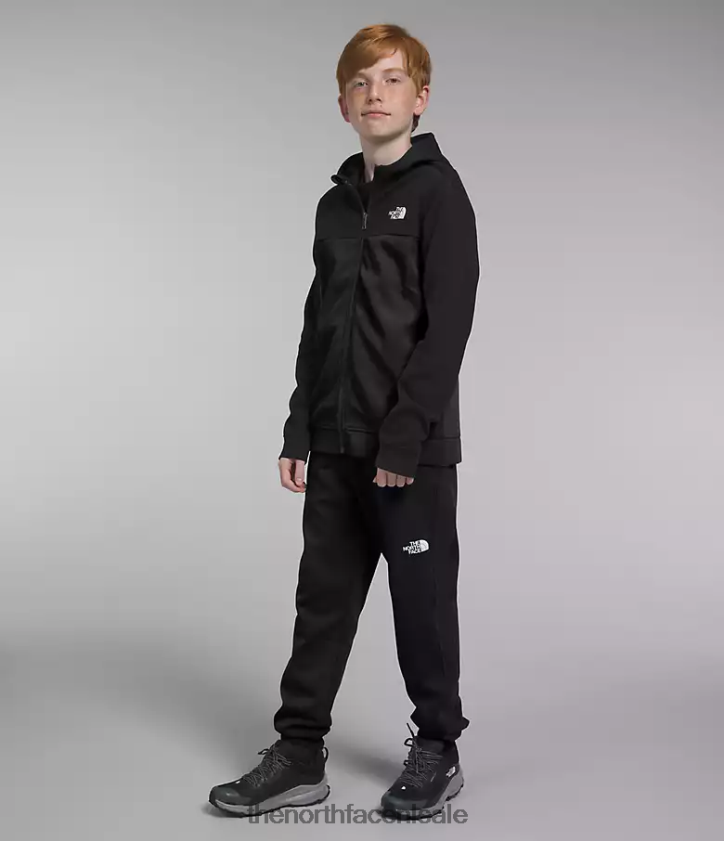 kinderen Tnf tech-hoodie met volledige ritssluiting The North Face P464ZN525 kleding tn zwart