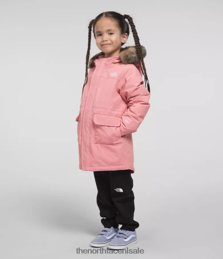 kinderen arctische parka The North Face P464ZN1154 kleding schaduwrijke roos