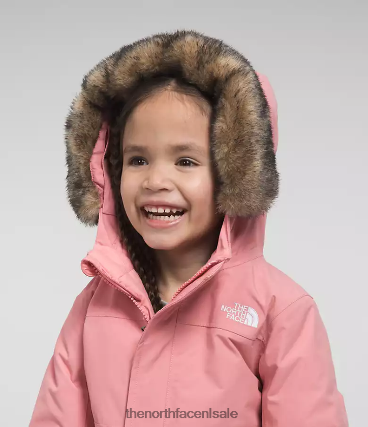 kinderen arctische parka The North Face P464ZN1154 kleding schaduwrijke roos