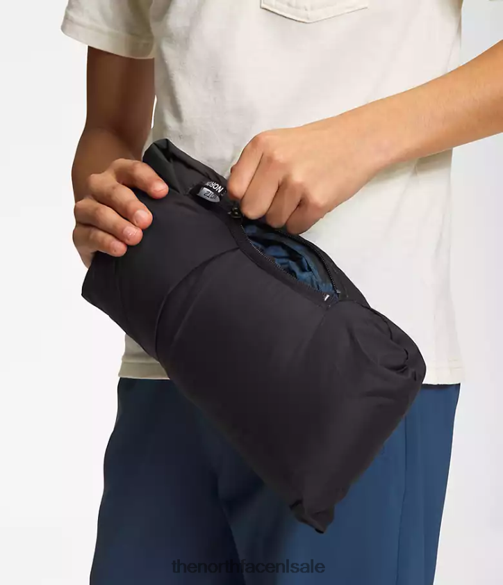 kinderen bedrukt retro nuptse jasje uit 1996 The North Face P464ZN686 kleding schaduwblauwe spuitverf