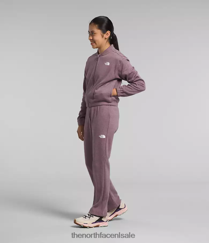 kinderen behaaglijk droomfleecejack met volledige ritssluiting The North Face P464ZN986 kleding fawn grijze heide