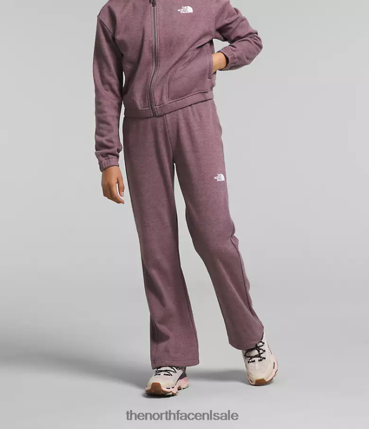 kinderen gezellige dream fleece broek met wijde pijpen The North Face P464ZN267 kleding fawn grijze heide