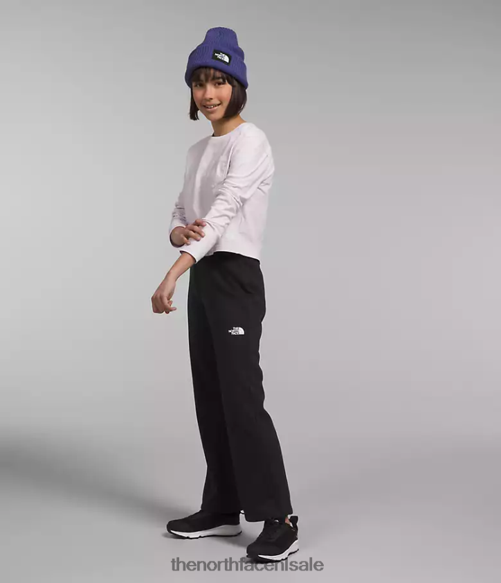 kinderen gezellige dream fleece broek met wijde pijpen The North Face P464ZN268 kleding tnf zwarte heide