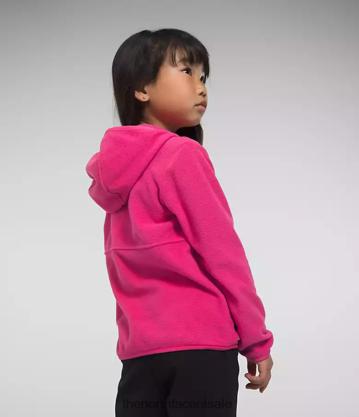 kinderen gletsjerhoodie met volledige ritssluiting The North Face P464ZN692 kleding Dhr roze