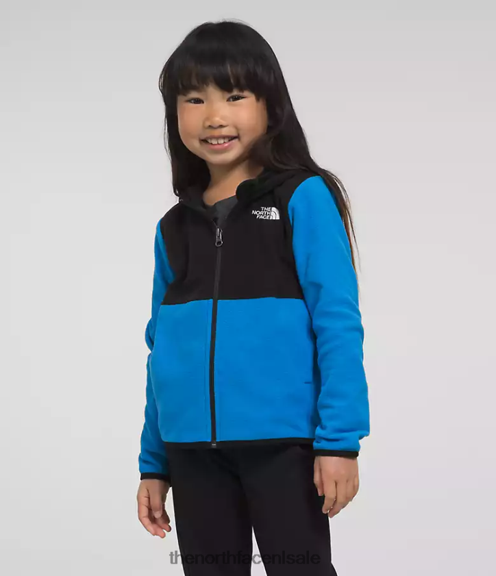 kinderen gletsjerhoodie met volledige ritssluiting The North Face P464ZN693 kleding optisch blauw