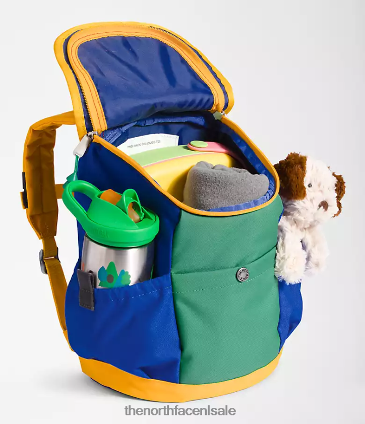 kinderen mini-ontdekkingsrugzak voor jongeren The North Face P464ZN395 accessoire tnf rood/diep grasgroen/tnf blauw