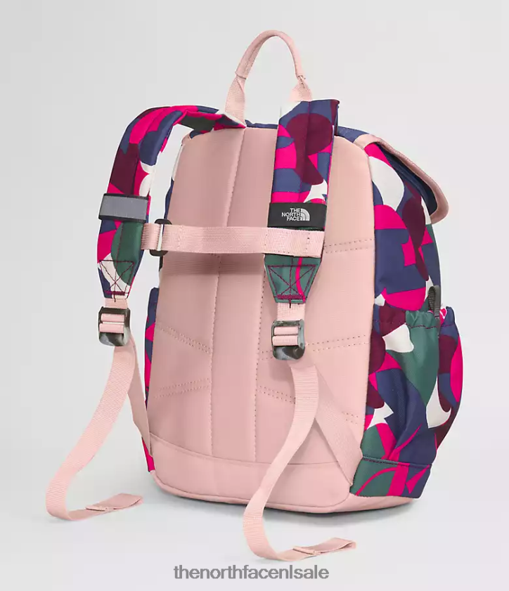 kinderen mini-ontdekkingsrugzak voor jongeren The North Face P464ZN397 accessoire Dhr roze grote abstracte print/grotblauw