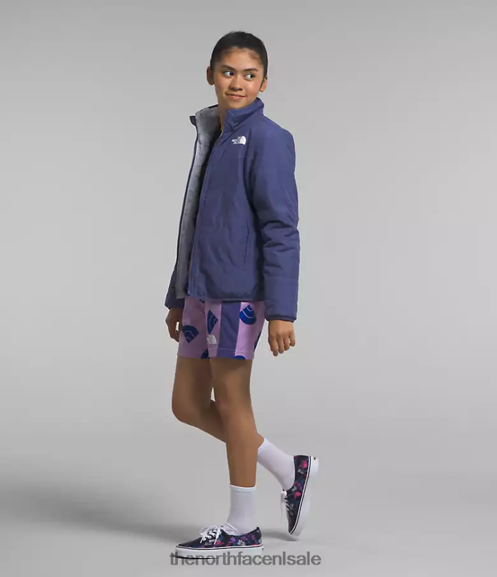 kinderen omkeerbaar mosknopjasje The North Face P464ZN1151 kleding grot blauw