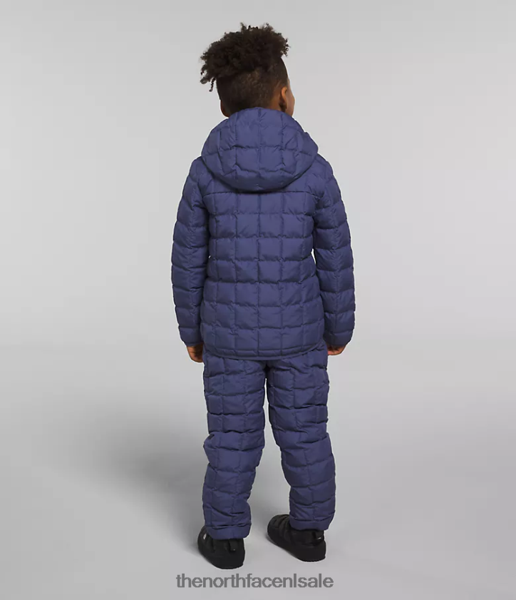 kinderen omkeerbaar thermoballjack met capuchon The North Face P464ZN1237 kleding grot blauw
