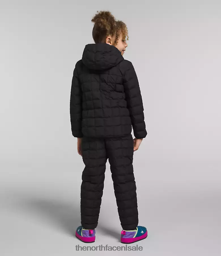 kinderen omkeerbaar thermoballjack met capuchon The North Face P464ZN1238 kleding tn zwart
