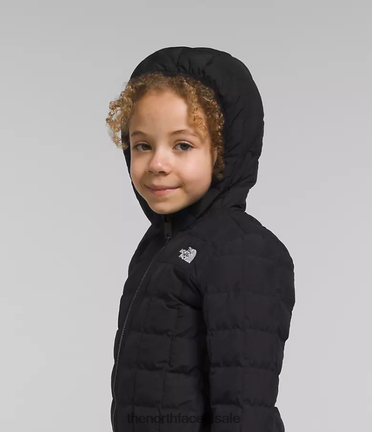 kinderen omkeerbaar thermoballjack met capuchon The North Face P464ZN1238 kleding tn zwart