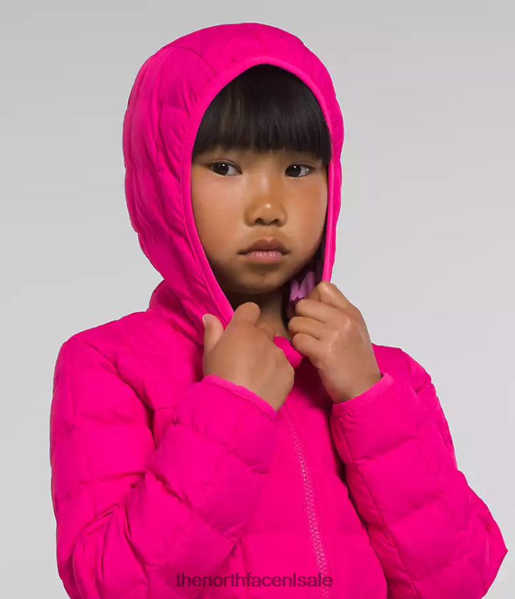 kinderen omkeerbaar thermoballjack met capuchon The North Face P464ZN1239 kleding Dhr roze