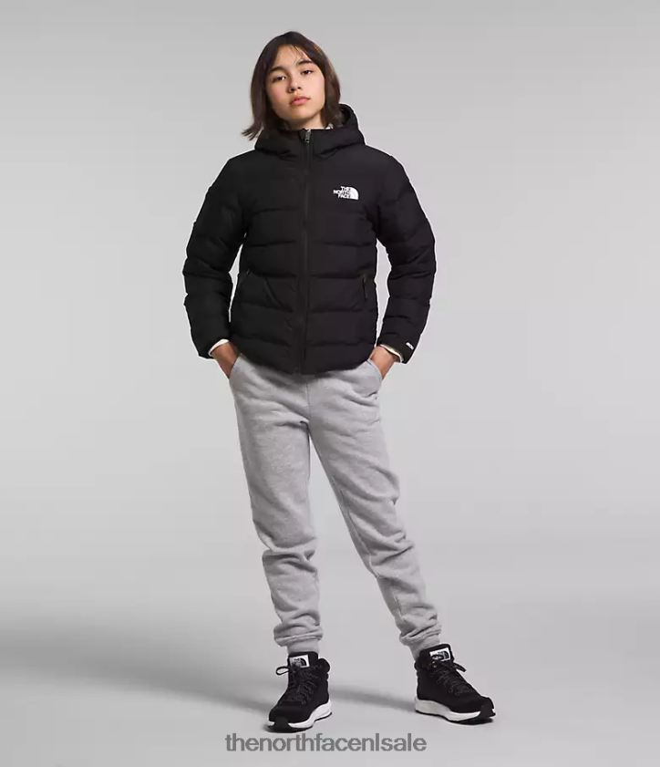 kinderen omkeerbare North-down jas met capuchon The North Face P464ZN627 kleding tn zwart