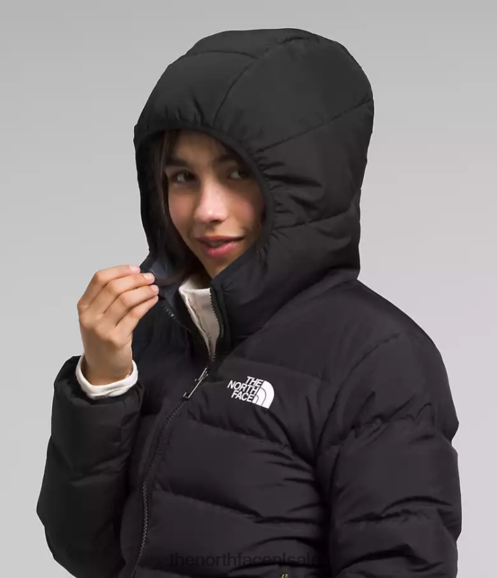 kinderen omkeerbare North-down jas met capuchon The North Face P464ZN627 kleding tn zwart