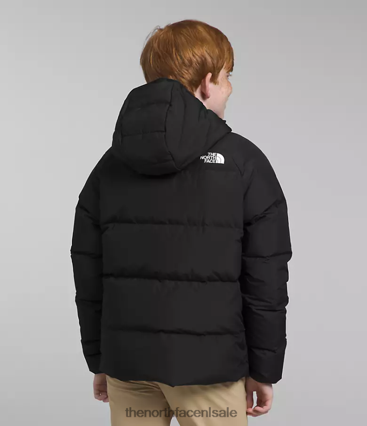 kinderen omkeerbare North-down jas met capuchon The North Face P464ZN818 kleding tn zwart