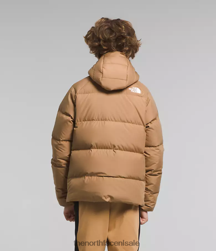 kinderen omkeerbare North-down jas met capuchon The North Face P464ZN819 kleding amandelboter
