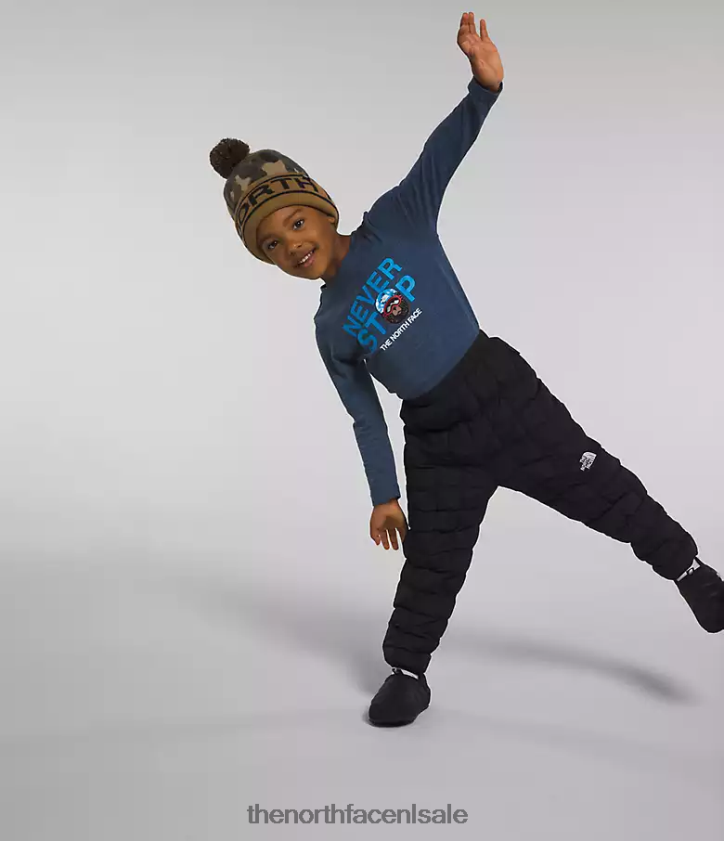 kinderen omkeerbare thermoballbroek The North Face P464ZN1190 kleding tn zwart