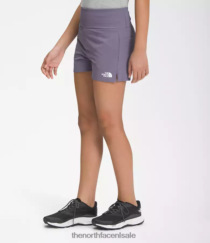 kinderen op de trailshort The North Face P464ZN69 kleding maan leisteen