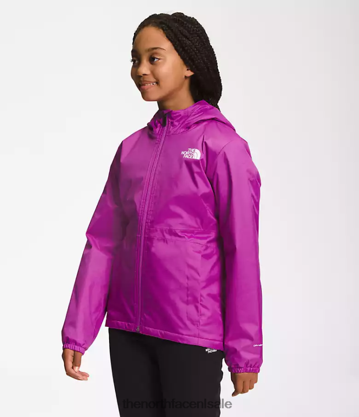 kinderen warme stormregenjas The North Face P464ZN391 kleding paarse cactusbloem