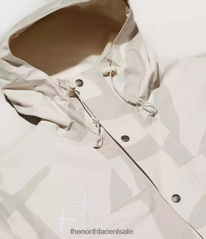 unisex Tnf x Kaws retro bergjas uit 1986 The North Face P464ZN52 kleding kw maanlicht ivoor 86 mtn print