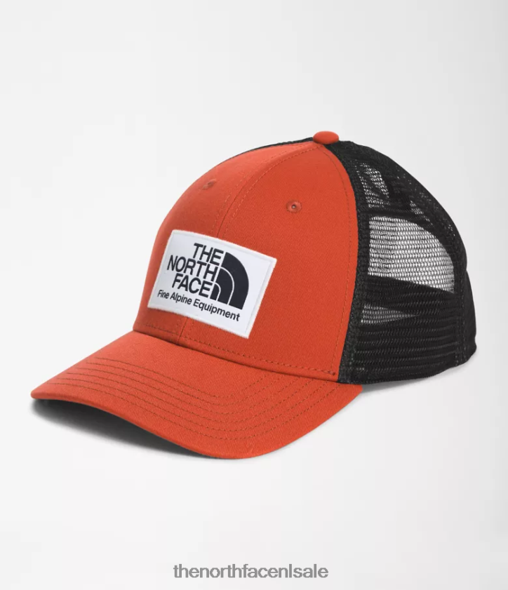 unisex diepe pasvorm mudder truckerpet The North Face P464ZN722 accessoire verroest brons