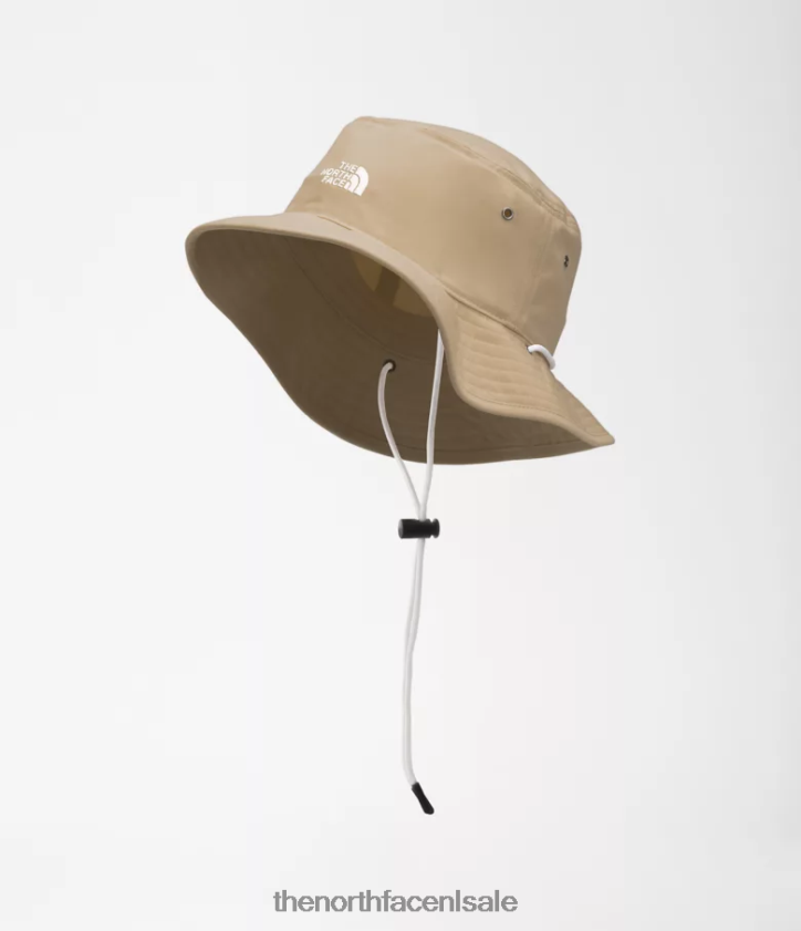 unisex gerecycleerde 66 brimmer The North Face P464ZN66 accessoire kaki steen