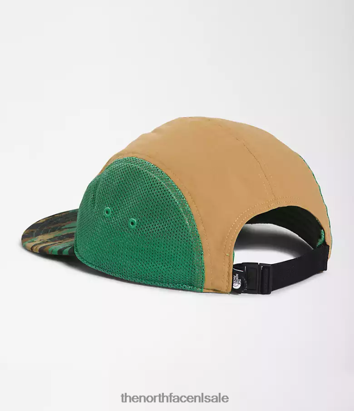 unisex klasse v kamphoed The North Face P464ZN1223 accessoire diep grasgroen geschilderde camouflageprint