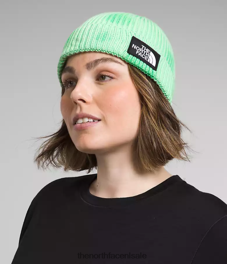unisex tie-dye boxmuts met logo The North Face P464ZN795 accessoire chlorofyl groen