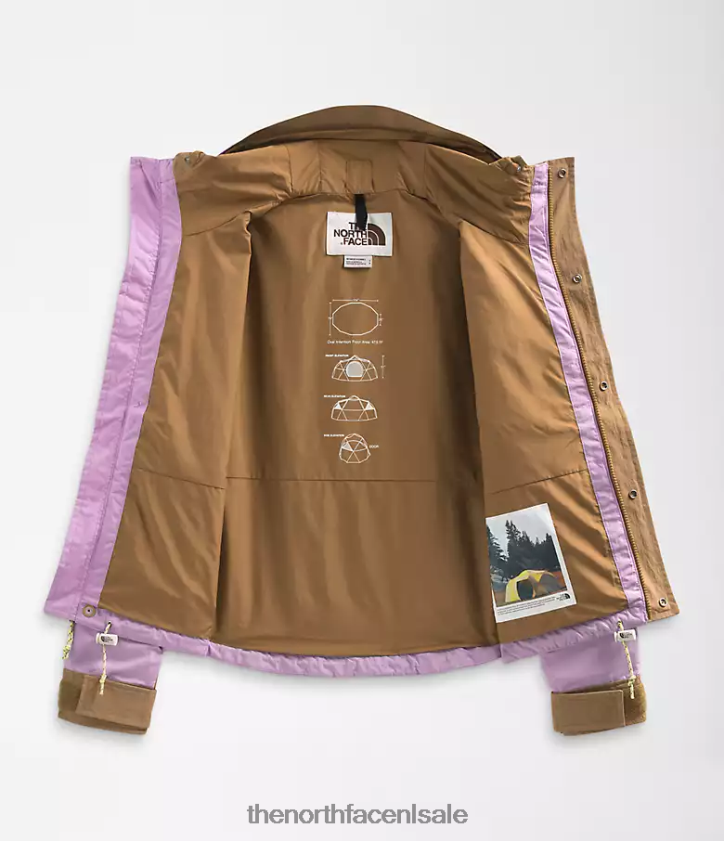 vrouwen 86 low-fi hi-tek korte bergjas The North Face P464ZN940 kleding lupine/nuttig bruin