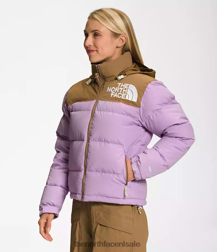 vrouwen 92 low-fi hi-tek nuptse jas The North Face P464ZN1015 kleding lupine/nuttig bruin