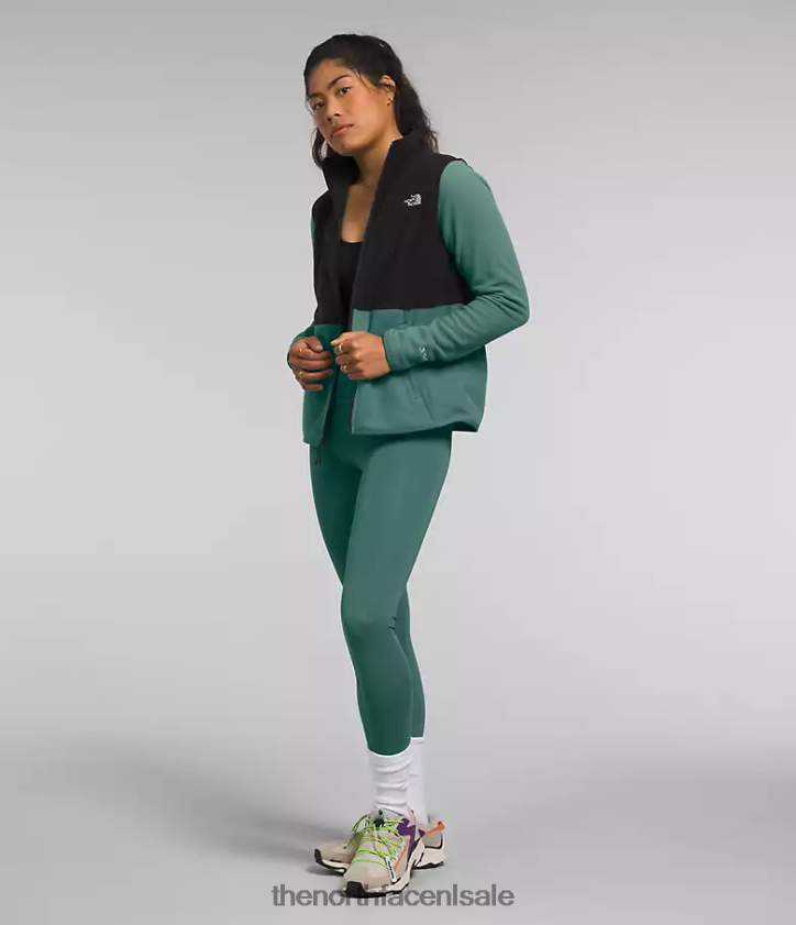 vrouwen Alpine Polartec 100-jas The North Face P464ZN443 kleding donker salie/tnf zwart