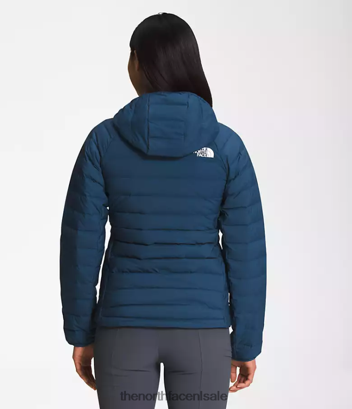 vrouwen Belleview stretch-down hoodie The North Face P464ZN670 kleding schaduwrijk blauw