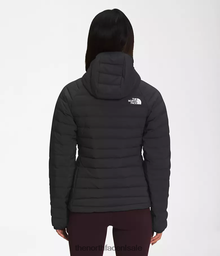 vrouwen Belleview stretch-down hoodie The North Face P464ZN671 kleding tn zwart