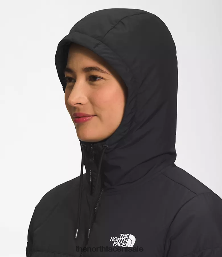 vrouwen Belleview stretch-down hoodie The North Face P464ZN671 kleding tn zwart