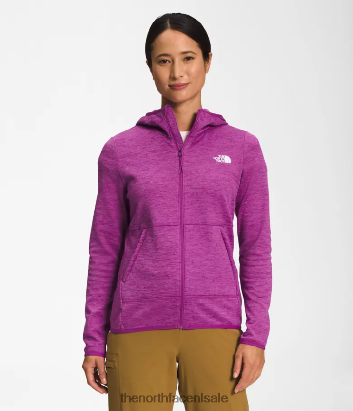 vrouwen Canyonlands-hoodie The North Face P464ZN747 kleding paarse cactusbloem witte heide