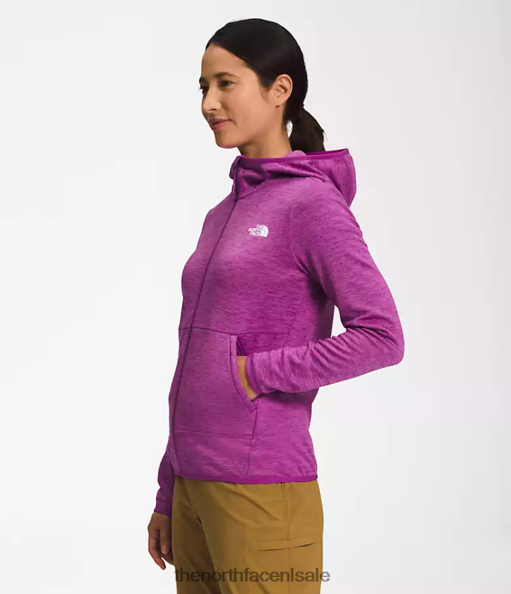 vrouwen Canyonlands-hoodie The North Face P464ZN747 kleding paarse cactusbloem witte heide