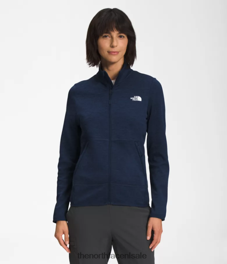 vrouwen Canyonlands met volledige ritssluiting The North Face P464ZN378 kleding top marine donker heide