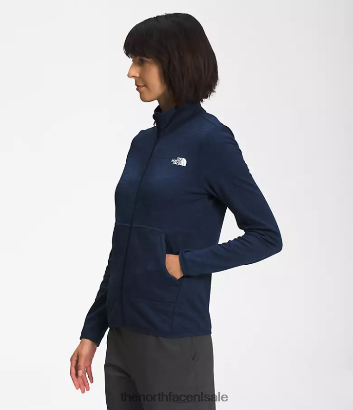 vrouwen Canyonlands met volledige ritssluiting The North Face P464ZN378 kleding top marine donker heide