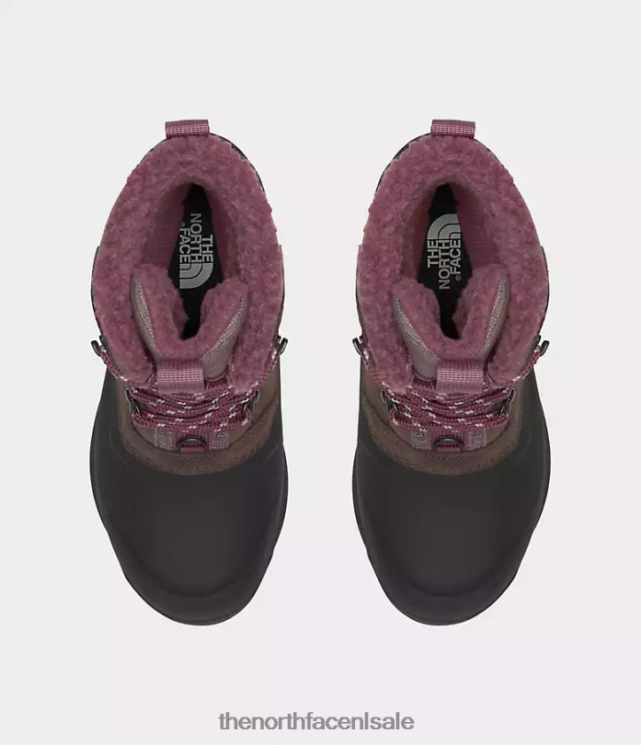 vrouwen Chilkat V 400 waterdichte laarzen The North Face P464ZN947 schoenen diep taupe/tnf zwart